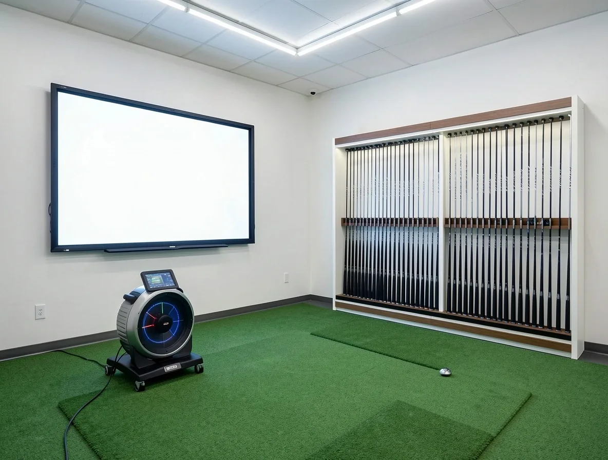 Stanowisko do fittingu golfowego z systemem Trackman